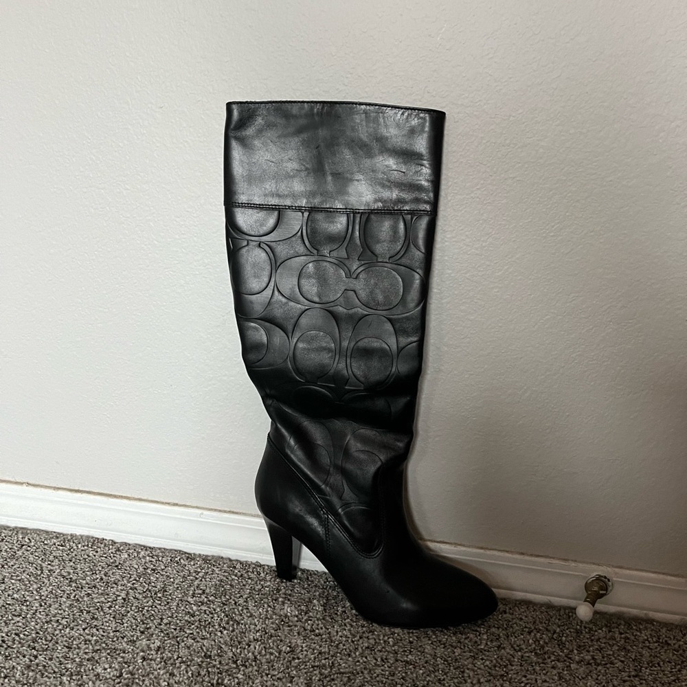 Black coach boots